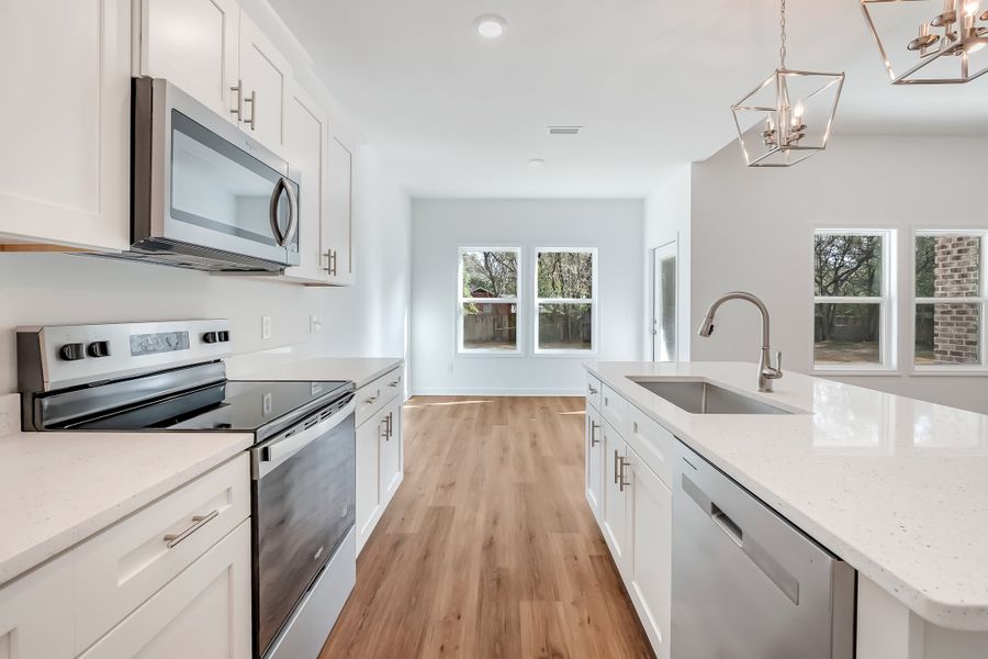 Furnished interior view inside a new home in Barton's Bend, Crestview (Image 12). Furnished interior view inside a new home in Barton's Bend, Crestview (Image 12).