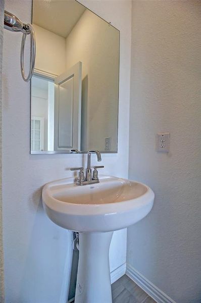 Half bath, downstairs.