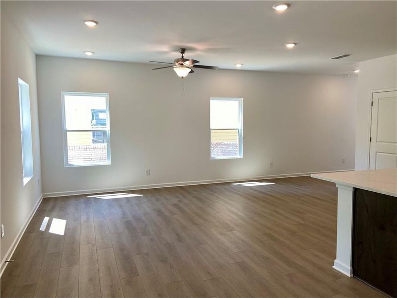 Spacious, unfurnished interior of a new home in Eastlyn Crossing, Flowery Branch (Image 26). Spacious, unfurnished interior of a new home in Eastlyn Crossing, Flowery Branch (Image 26).