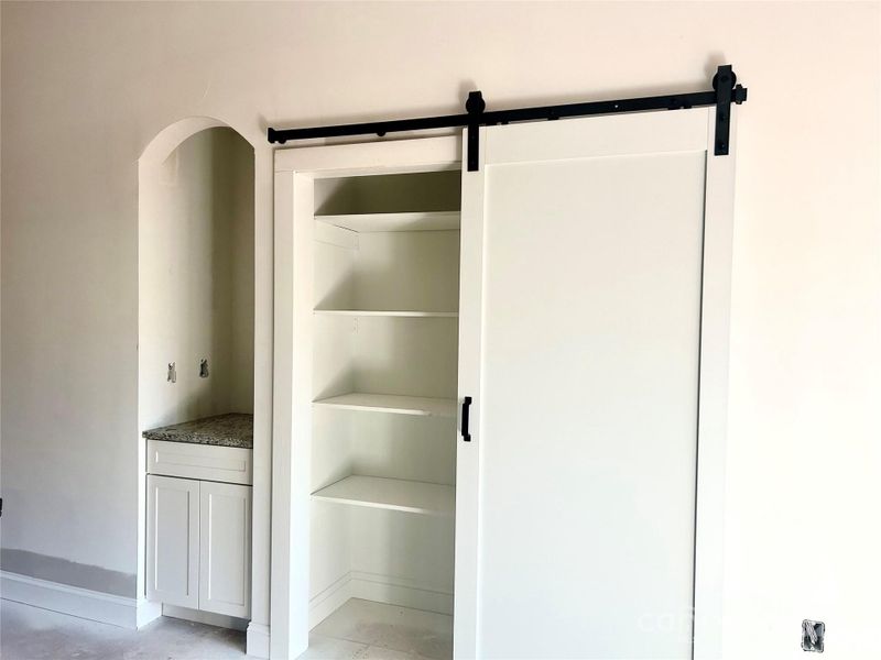 pantry and coffee bar