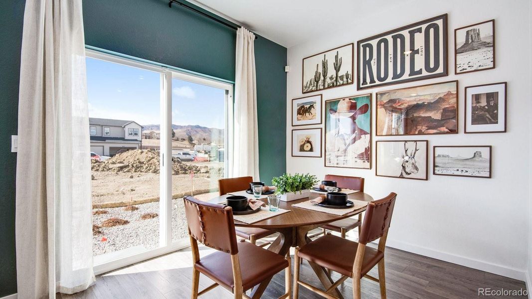 Furnished interior view inside a new home in The Ridge at Lorson Ranch, Colorado Springs (Image 16).