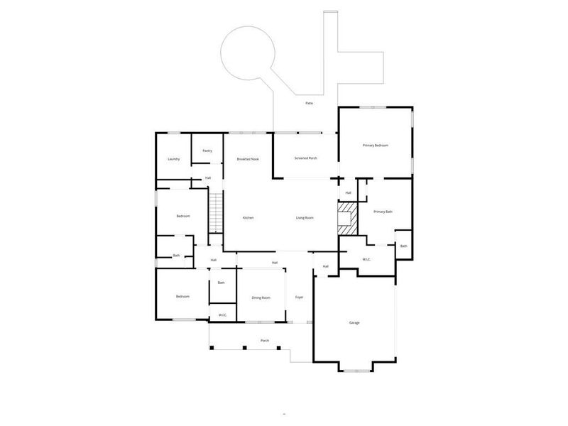 2D floor plan layout of this home in , Monroe, GA (Image 5).