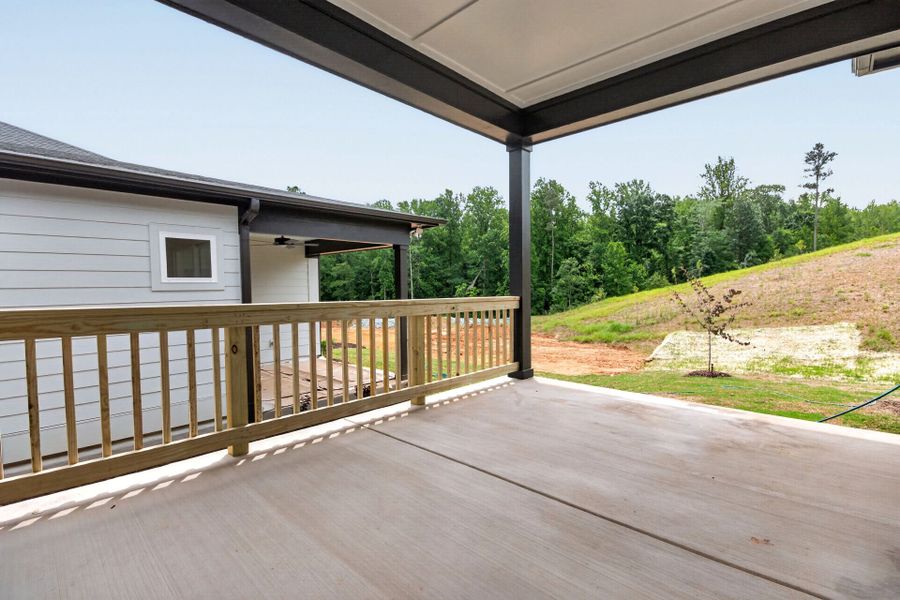 Exterior details and patio area of a home in Encore at Chatham Park – Villa Series, Pittsboro (Image 3). Exterior details and patio area of a home in Encore at Chatham Park – Villa Series, Pittsboro (Image 3).