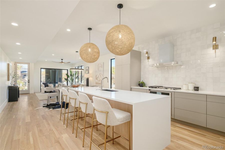 Furnished interior view inside a new home in , Denver (Image 8).