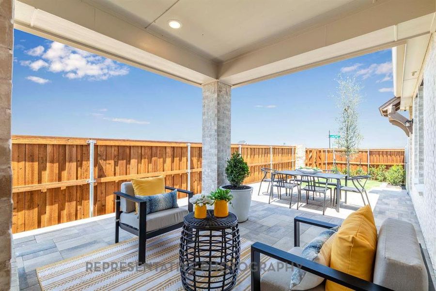 Exterior details and patio area of a home in Wellington: 40ft. lots, Haslet (Image 2). Exterior details and patio area of a home in Wellington: 40ft. lots, Haslet (Image 2).