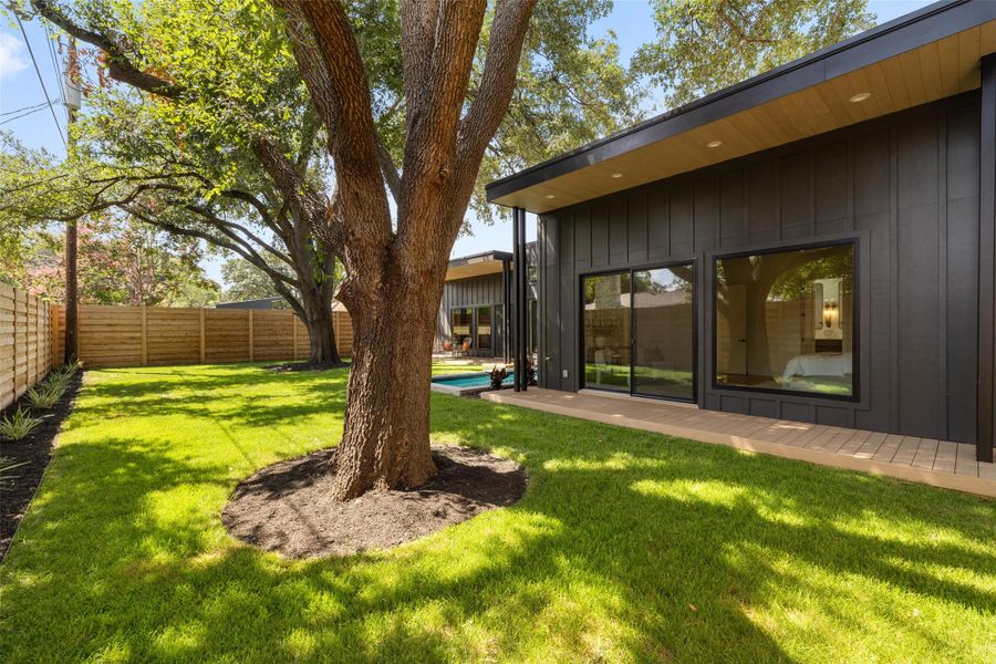 Exterior details and patio area of a home in , Austin (Image 24).