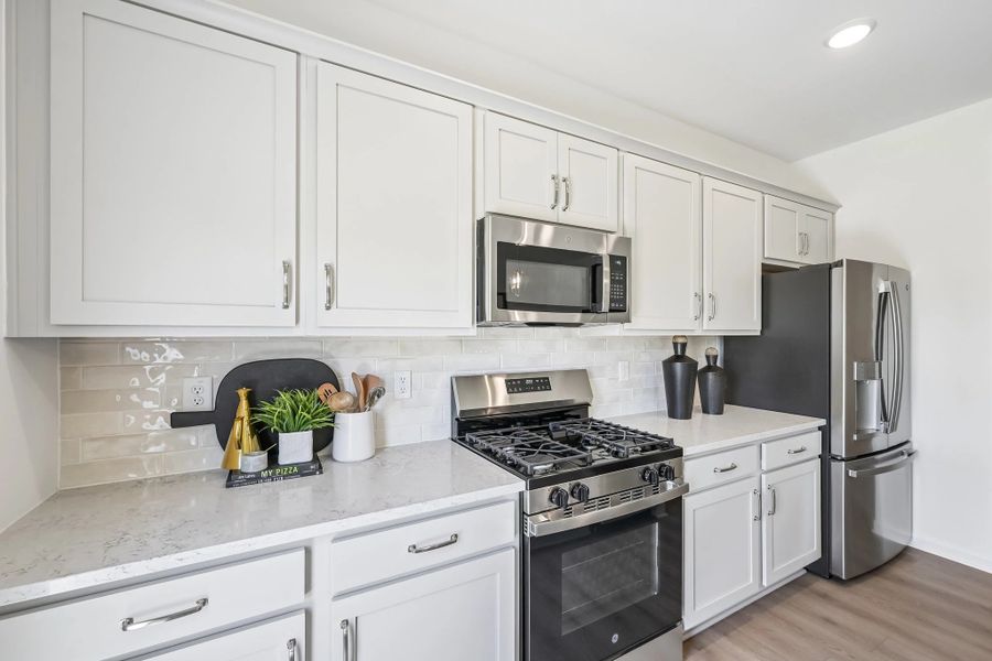 Furnished interior view inside a new home in Towns at Crescent Mills, Wilson's Mills (Image 16).
