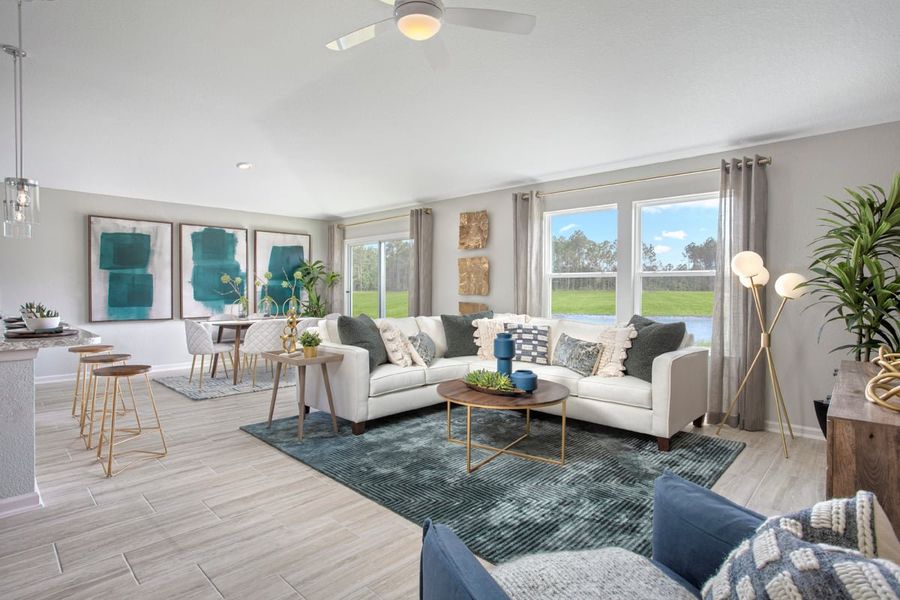 Representative furnished interior of a home built from the 1541 Modeled by KB Home in Anabelle Island - Executive Series, Green Cove Springs (Image 4).