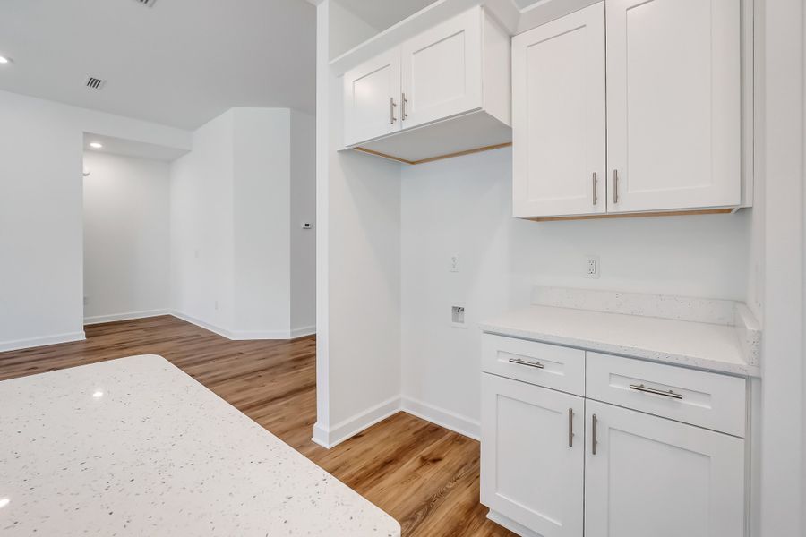 Furnished interior view inside a new home in Barton's Bend, Crestview (Image 10). Furnished interior view inside a new home in Barton's Bend, Crestview (Image 10).