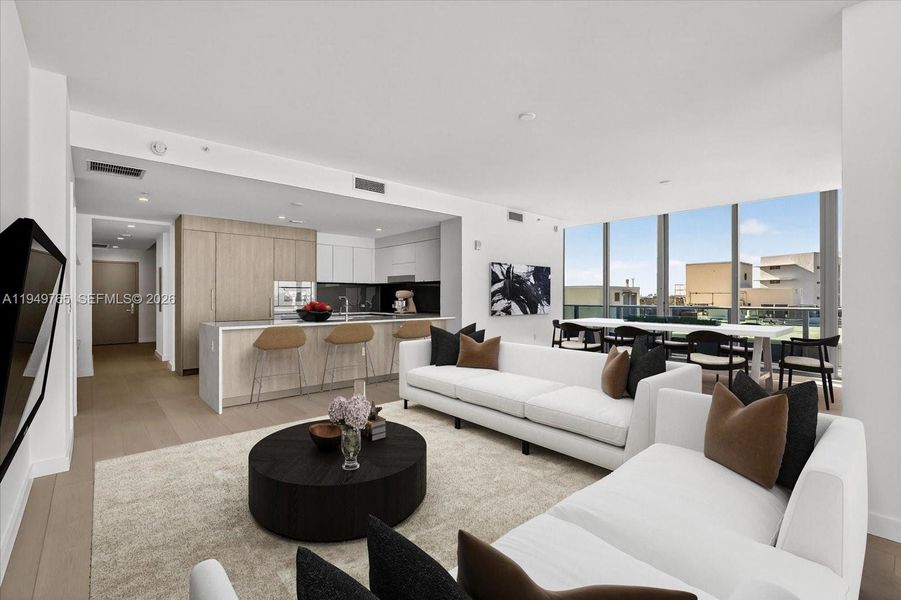 Furnished interior view inside a new home in , Bay Harbor Islands (Image 8).