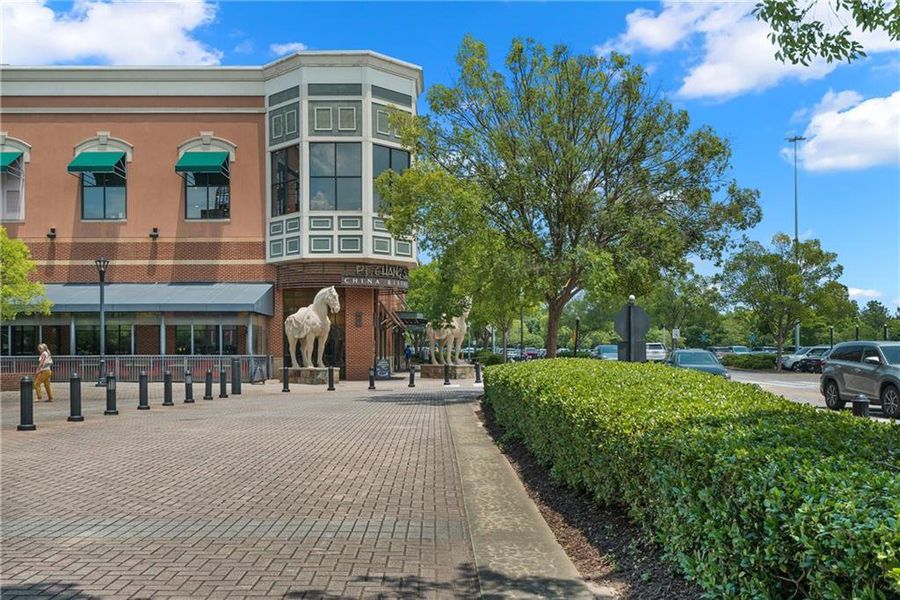 Front exterior of a new home in Millcroft Townhomes, Buford, GA, highlighting curb appeal (Image 2).