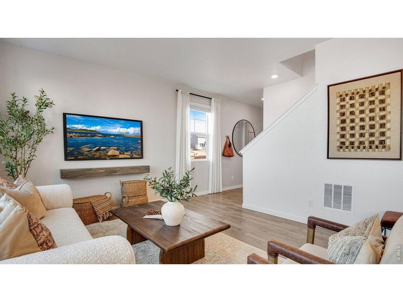 Furnished interior view inside a new home in Prairie Song, Windsor (Image 15).