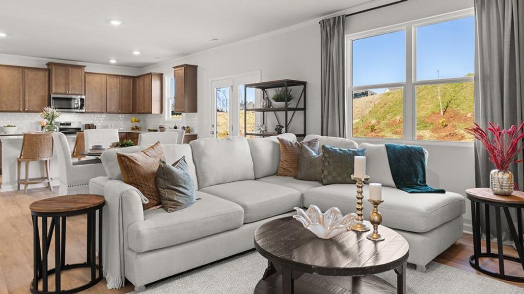 Furnished interior view inside a new home in Northwoods at Mirror Lake, Villa Rica (Image 21). Furnished interior view inside a new home in Northwoods at Mirror Lake, Villa Rica (Image 21).