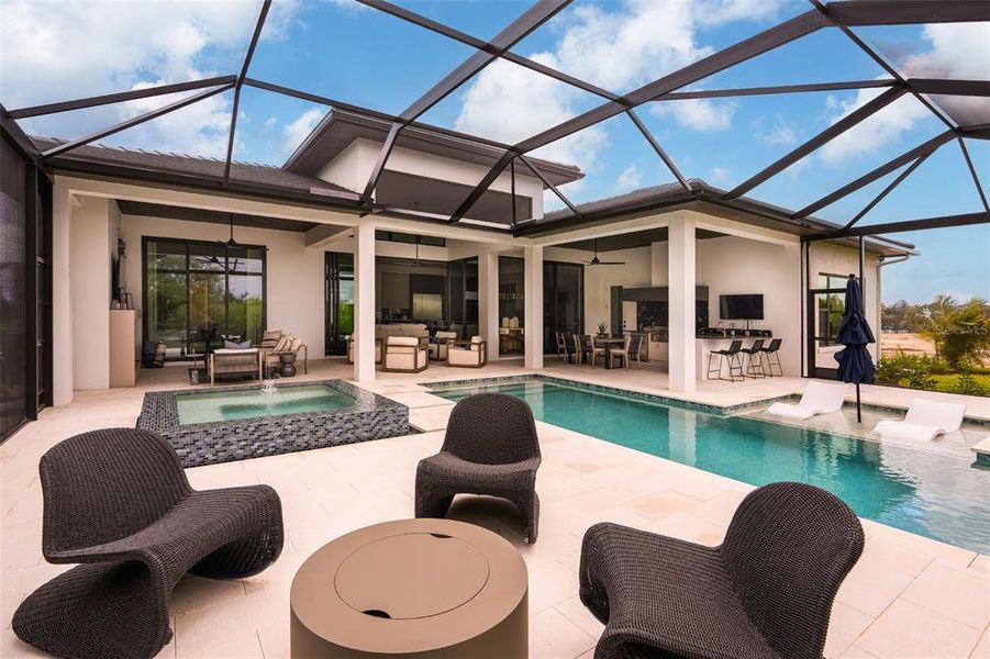 Exterior details and patio area of a home in , Sarasota (Image 15).