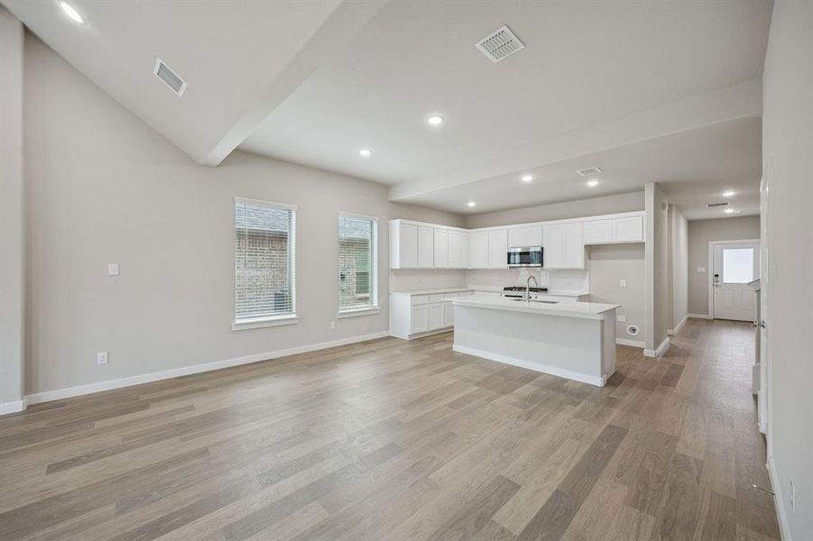 Open First Floor in the Stanley II home plan by Trophy Signature Homes – REPRESENTATIVE PHOTO
