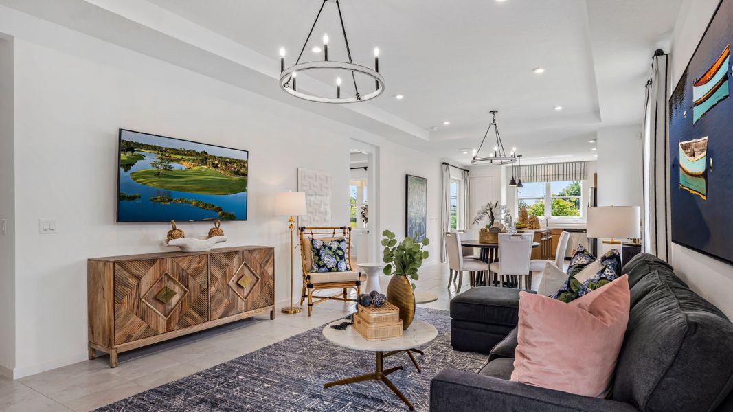 Great Room - Model shown is from sister community