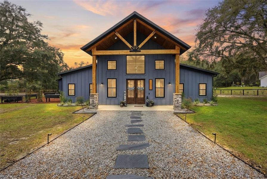 Front exterior of a new home in , Belleview, FL, highlighting curb appeal (Image 1). Front exterior of a new home in , Belleview, FL, highlighting curb appeal (Image 1).