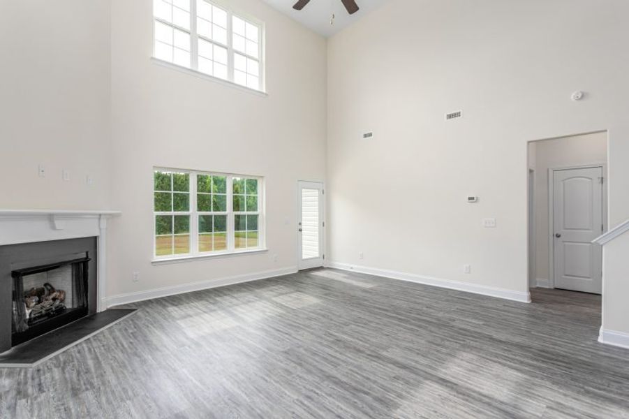 Representative unfurnished interior of a home built from the Jamestown by Keystone Homes NC in Royal Pines, Trinity (Image 27). Representative unfurnished interior of a home built from the Jamestown by Keystone Homes NC in Royal Pines, Trinity (Image 27).