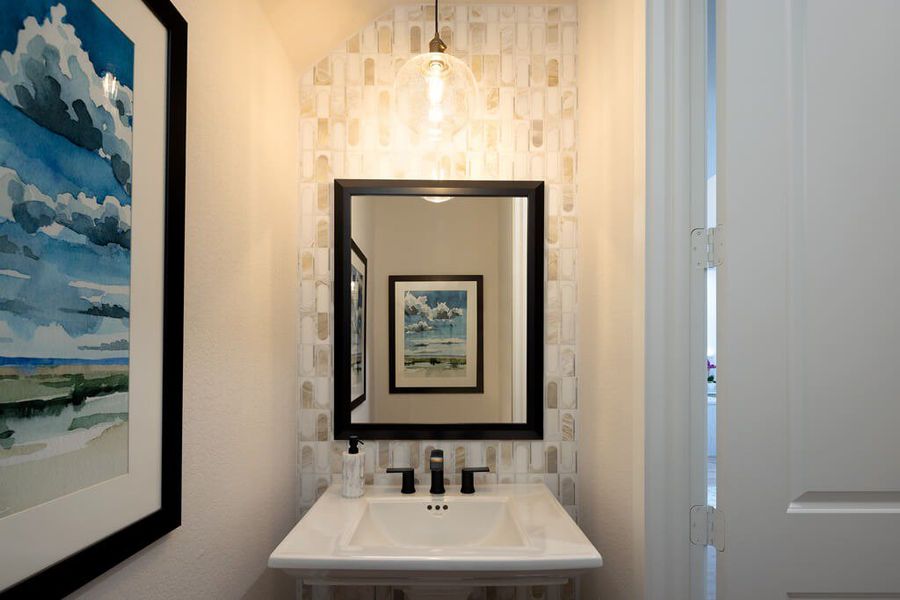 Representative furnished interior of a home built from the Auburn II 4600.3 by J. Patrick Homes in Colton, Montgomery (Image 5).