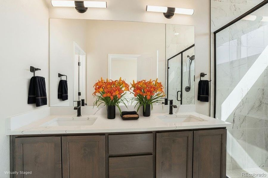 Furnished interior view inside a new home in , Arvada (Image 18).