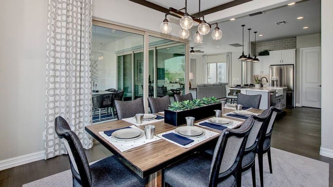 Representative furnished interior of a home built from the Appaloosa by Taylor Morrison in Victory at Verrado Venture II Collection 55+, Buckeye (Image 10).