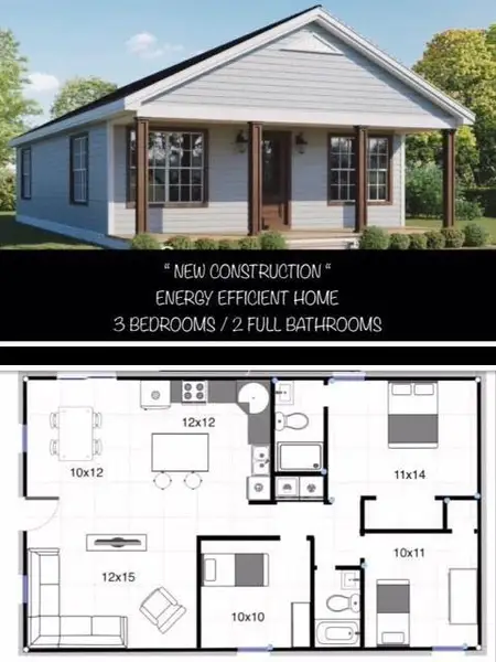 2D floor plan layout of this home in , Mabank, TX (Image 3).