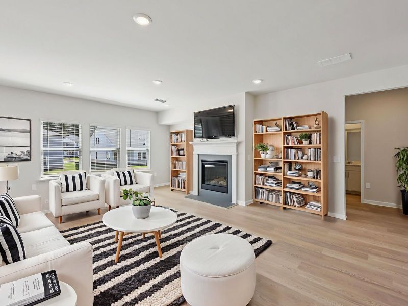 Furnished interior view inside a new home in Parkside at Grayson, Grayson (Image 4).