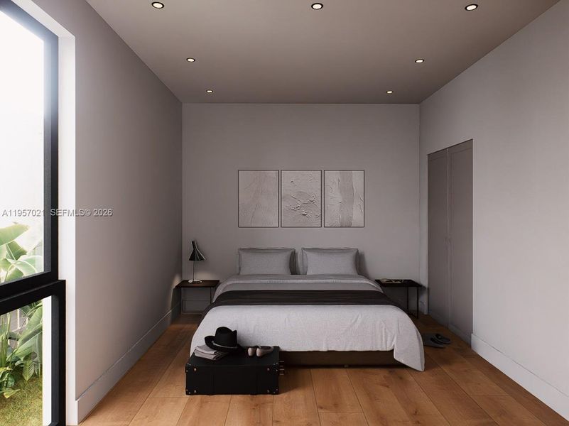 Furnished interior view inside a new home in , Hollywood (Image 9).