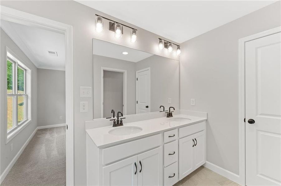 Furnished interior view inside a new home in Wildwood Place, Powder Springs (Image 7). Furnished interior view inside a new home in Wildwood Place, Powder Springs (Image 7).