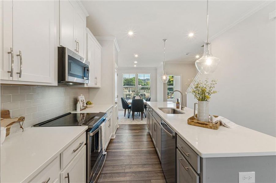 Furnished interior view inside a new home in , Atlanta (Image 27).
