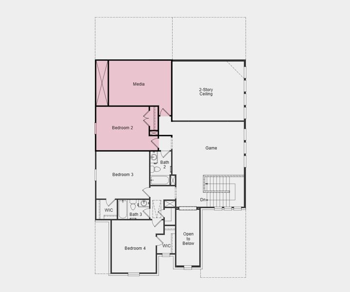2D floor plan layout of this home in South Oak 60s, Lakewood Village, TX (Image 21). 2D floor plan layout of this home in South Oak 60s, Lakewood Village, TX (Image 21).