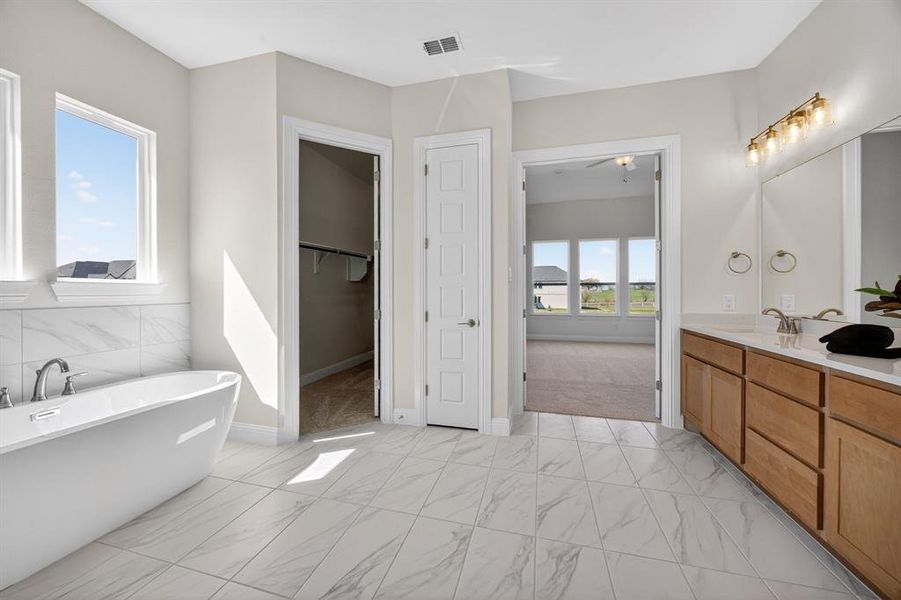 Furnished interior view inside a new home in Highland Crossing, Celina (Image 7).
