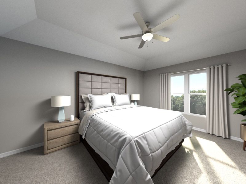 Furnished interior view inside a new home in Butler Farms - Americana Collection, Liberty Hill (Image 5).