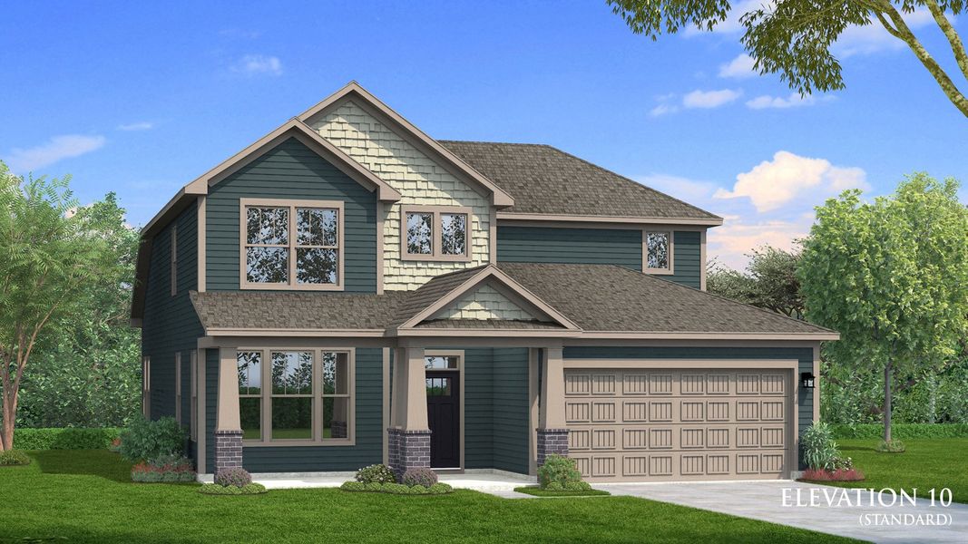 Rendering of elevation 10 of The Middleton Design by DRB Homes