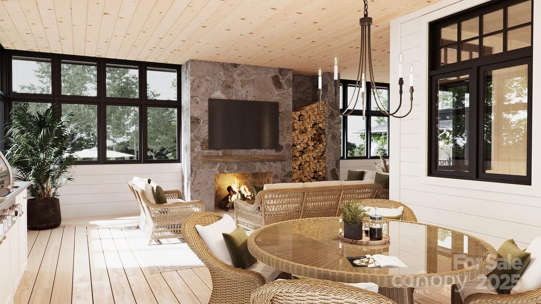 Furnished interior view inside a new home in , Connelly Springs (Image 9).