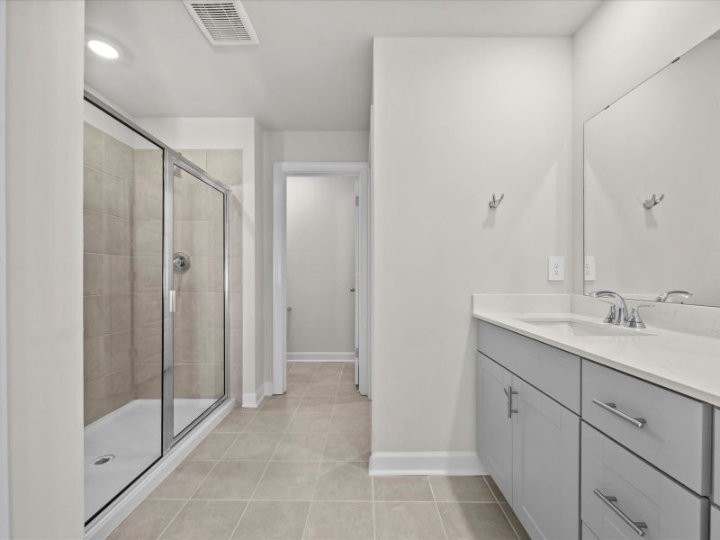 Furnished interior view inside a new home in Village at White Pine, Pendleton (Image 6).
