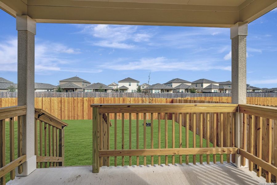 Exterior details and patio area of a home in Winding Brook, San Antonio (Image 4).
