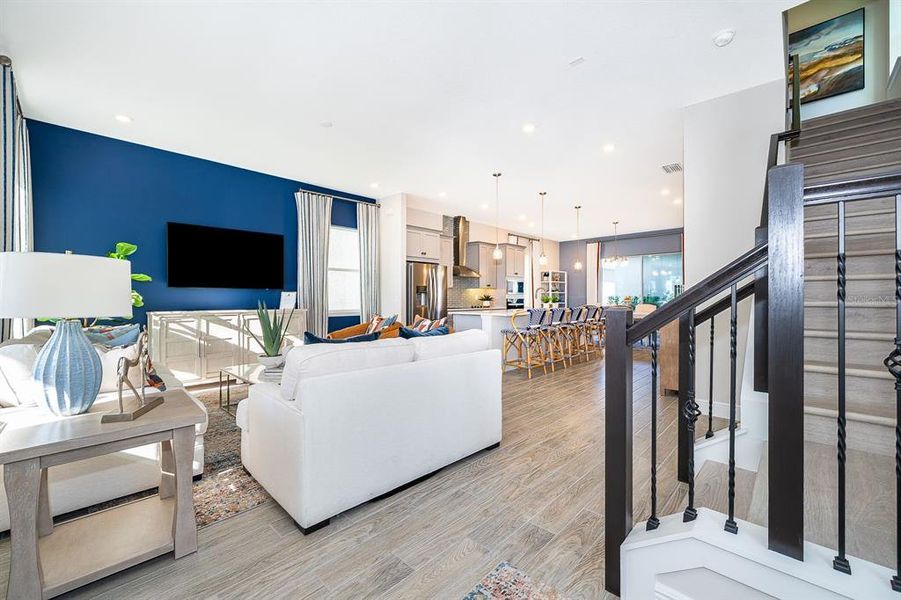 Furnished interior view inside a new home in Serenade at Ovation, Winter Garden (Image 8).