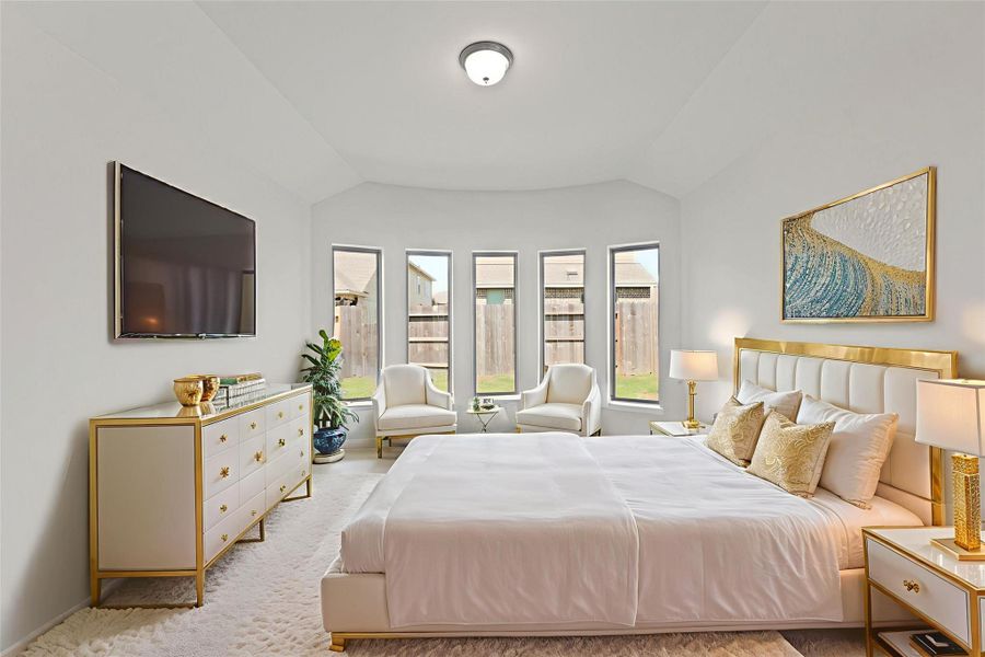 Furnished interior view inside a new home in The Trails, New Caney (Image 10).