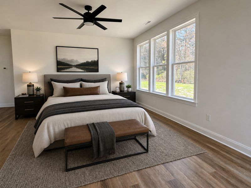 Furnished interior view inside a new home in Dixon Grove, Grimesland (Image 10).