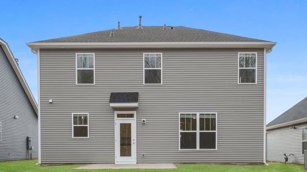 Exterior details and patio area of a home in Briargate, Fountain Inn (Image 4).