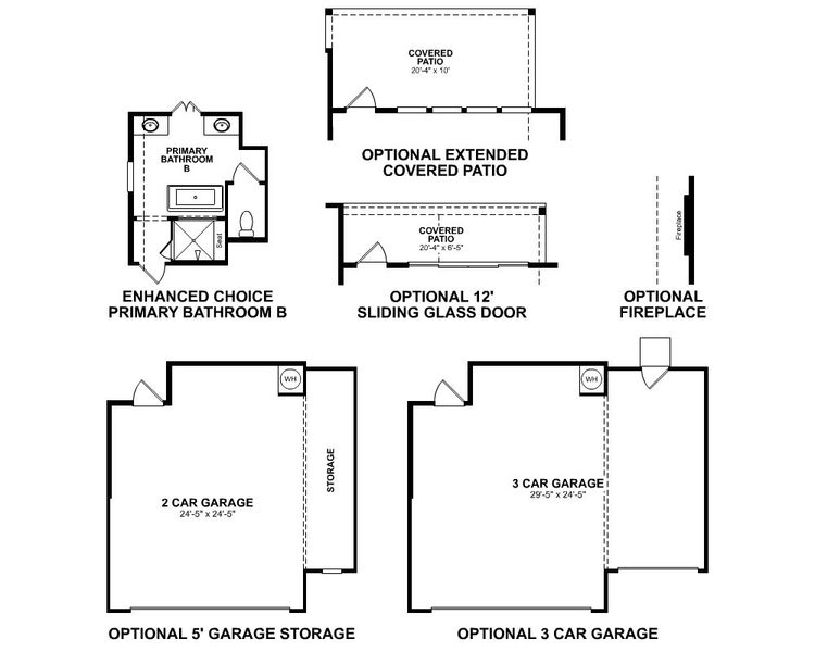 2D floor plan layout for the Crockett by Beazer Homes in Austin Point: Heritage Collection, Richmond, TX (Image 5). 2D floor plan layout for the Crockett by Beazer Homes in Austin Point: Heritage Collection, Richmond, TX (Image 5).