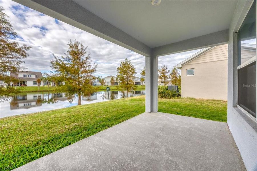 Back Porch with Lake Views