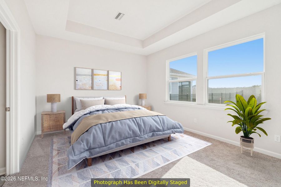 Furnished interior view inside a new home in Tributary 50', Yulee (Image 13).