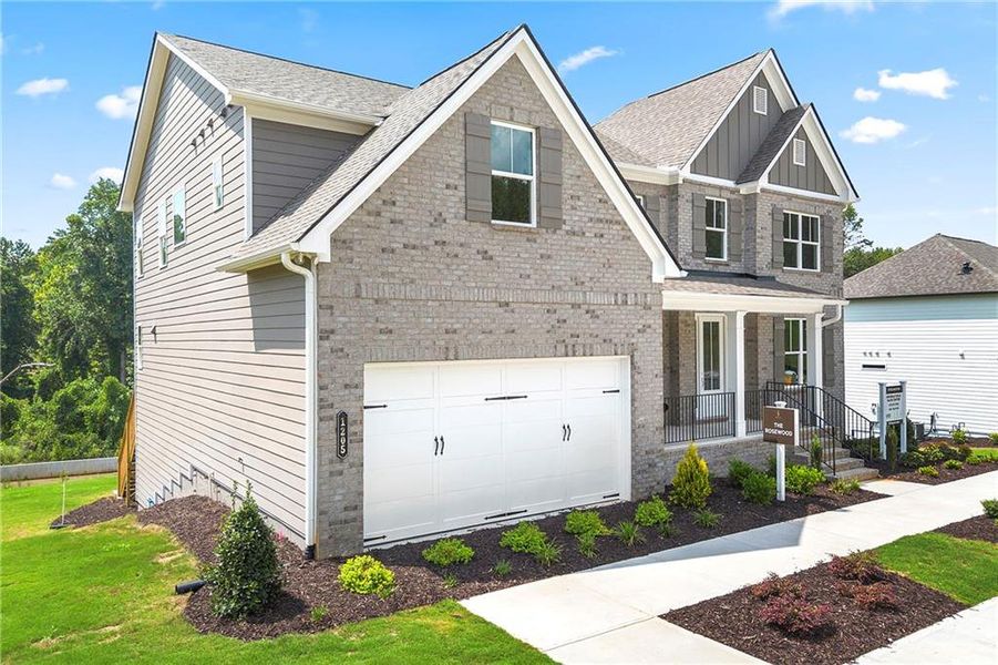 Front exterior of a new home in Sterlington, Canton, GA, highlighting curb appeal (Image 26).