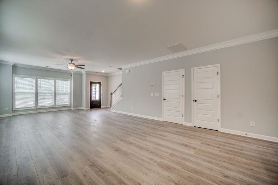Representative unfurnished interior of a home built from the Draper by Parkside Builders in The Woods, Gallatin (Image 17).