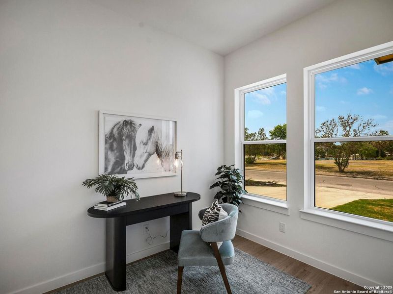 Furnished interior view inside a new home in , San Antonio (Image 16). Furnished interior view inside a new home in , San Antonio (Image 16).