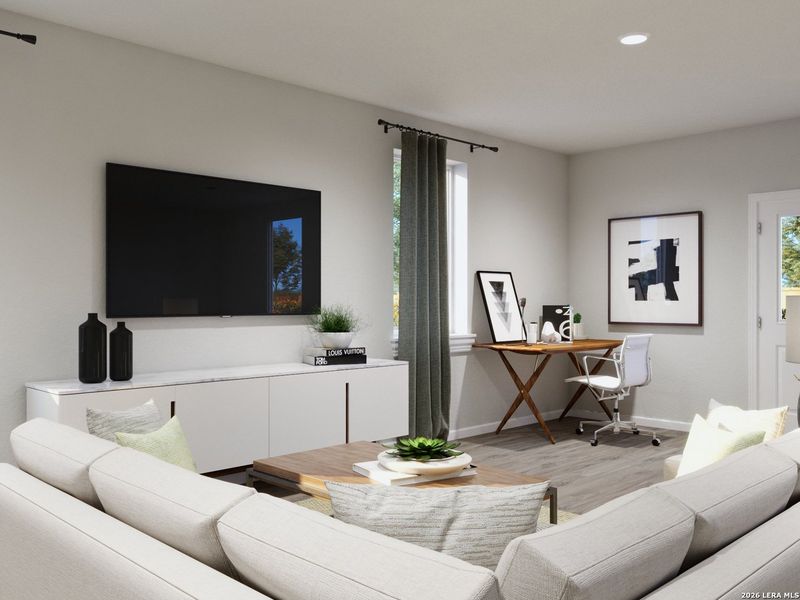 Furnished interior view inside a new home in Katzer Ranch, Converse (Image 9).