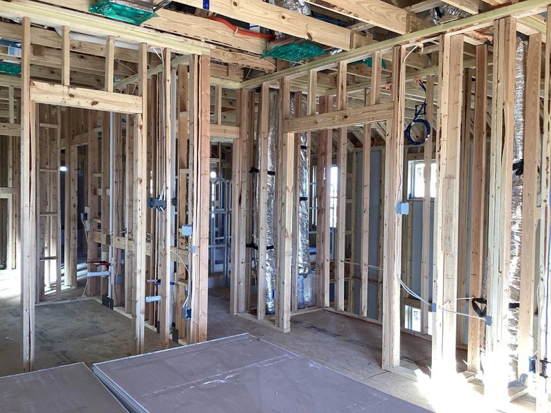In-progress construction of a new home in The Homestead at Lariat, Liberty Hill, TX (Image 17).