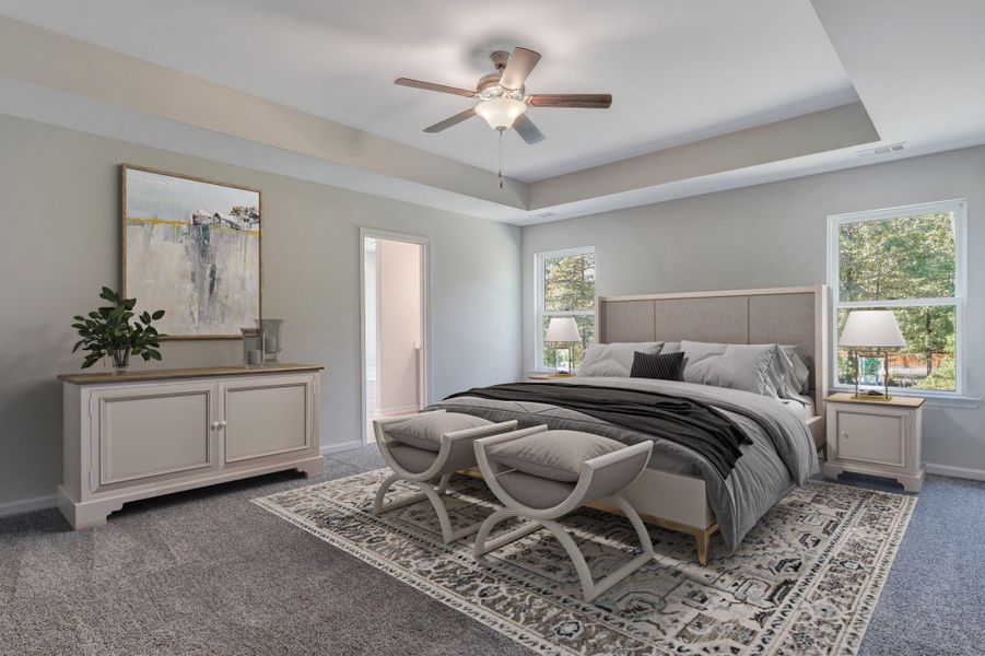 Representative furnished interior of a home built from the The Stonecrest by Smith Family Homes in Ramsey Landing, Rincon (Image 10).